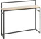 HAKU Möbel Konsole Eiche, schwarz, MDF, Metall - Maße: B 100 cm x H 89 cm x T 30 cm, Style: Modern
