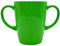 Rosa Lifestyle Taza de melamina con dos asas, ligera de 126 g, capacidad de 400 ml, ayuda de movilidad para la vida diaria para ancianos, demencia, temblores, artritis y agarre débil (verde)