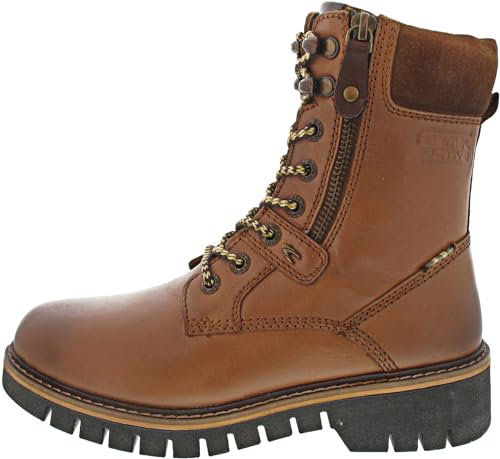 camel active Damen Schuhe Winterschuhe Stiefeletten Schnürschuhe Schnürstiefeletten, Farbe:Braun, Schuhgröße:EUR 39, Artikel:-470 Cognac