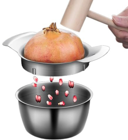 Cortadora de Granada Fiable - Herramienta de Frutas de Acero Inoxidable, Máquina Peladora Manual para el Hogar