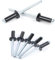 Aqxypas 30/50 Stück Schwarze Blindnieten aus Aluminium mit Senkkopf, Standardtyp 2,4 mm, 3,0 mm, 3,2 mm, 4,0 mm (Size : 30Pcs, Color : 4.8x10 mm)