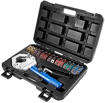 JOXLOVER Kit Manuale di Piegatura del Tubo Flessibile AC 71500 con 7 Stampi for Piegatura del Tubo Idraulico Set di Riparazione Automatica 'Aria Condizionata A Pressa Idraulica Strumento Idraulico