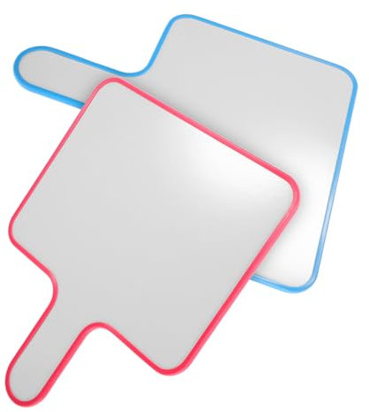 Sewroro 2 Stück Handheld Whiteboard Anzeigetafel Whiteboard Paddel Doppelseitiges Paddle Board Für Abstimmungen Löschbares Whiteboard Abstimmungspaddel Handheld Trockenlöschpaddel
