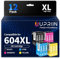 UPRIIN 604XL Tintenpatronen Kompatibel für Epson 604 604XL Druckerpatronen für Workforce WF-2910 WF-2930 WF-2935 WF-2950, Expression Home XP-3200 XP-3205 XP-4200 XP-4205 XP-2200 XP-2205(12er-Pack)