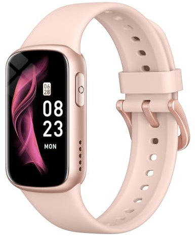Asmoda Smart Band, 1.47 Pulsera Inteligente con 130+ Modos Deportivos, Notificaciones de Llamadas/Mensajes, Monitor de Sueño/Calorías/Podómetro, Smartwatch IP68 para Android y iOS
