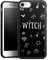 Holz Case kompatibel mit Apple iPhone 7 Walnuss Handyhülle Echtholz Hülle Hexe Fledermaus Halloween