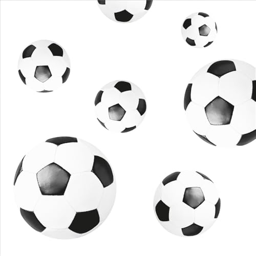 Mank Airlaid Serviette Fußball, 40 x 40 cm, 50 Stück – Stoffähnliche Einweg Servietten, Perfekt für Fußballfeiern, Sportveranstaltungen und Themenpartys, Fröhliches Design für Fussball Fans
