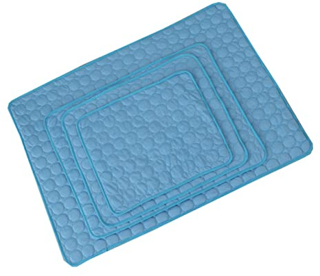 SOIMISS Kühlmatte für Hunde und Katzen Pet Cooling Mat for Dogs Atmungsaktive Sommer Haustiermatte aus EIS Seide und Baumwolle Faltbar für Zuhause