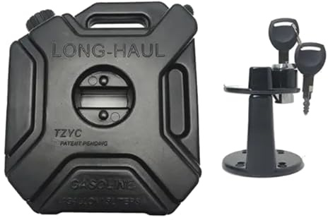 Bidon d'huile de rechange - Réservoir d'huile de moto portable et verrouillable de 5 l - Réservoir de stockage étanche - Réservoir d'huile de rechange durable - Porte-huile de carburant et d'huile