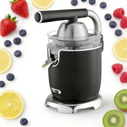 Electric Citrus Juicer Press With 2 Cones, Heavy Duty Orange Juicer Machine, Automatic Lemon Fruit Squeezer, Easy Clean Citrus Juicer For Home, Commercial, Cafe, Bar, Restaurant