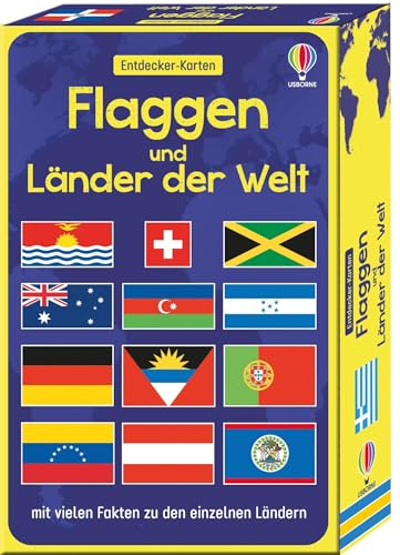 Entdecker-Karten: Flaggen und Länder der Welt: mit vielen Fakten zu den einzelnen Ländern – Karten-Set für Kinder ab 7 Jahren