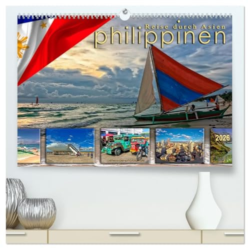 Reise durch Asien - Philippinen (hochwertiger Premium Wandkalender 2026 DIN A2 quer), Kunstdruck in Hochglanz: Die Philippinen, tropischer Staat in ... westlichen Pazifischen Ozean. (CALVENDO Orte)