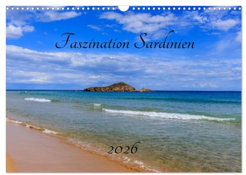 Faszination Sardinien (Wandkalender 2026 DIN A3 quer), CALVENDO Monatskalender: Traumhafte Strände im Süden Sardiniens (CALVENDO Orte)