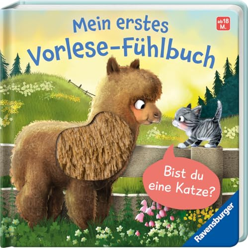 Mein erstes Vorlese-Fühlbuch: Bist du eine Katze? Eine erste Geschichte mit Fühlteilen für Kinder ab 18 Monaten, Kinderbuch