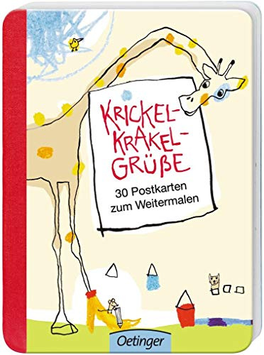 Krickel-Krakel-Grüße. 30 Postkarten zum Weitermalen