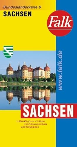 Falk Bundesländerkarte Deutschland Sachsen 1:250 000