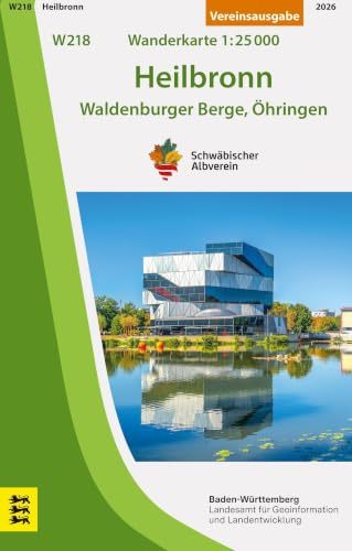 W218 Heilbronn - Waldenburger Berge, Öhringen: Wanderkarte 1:25.000 (Wanderkarten 1:25 000)