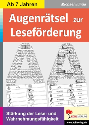 Augenrätsel zur Leseförderung Grundschule Förderschule Klasse 2 3 4 Deutsch Förderbedarf Inklusion | Lesekompetenz Wahrnehmung Konzentration ... Stärkung der Lese- und Wahrnehmungsfähigkeit