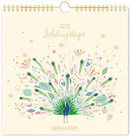 Wandkalender quadratisch 2025 Lieblingstage: Wandkalender