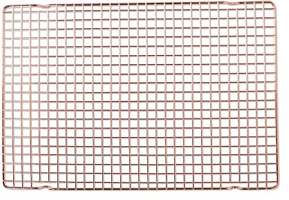 Nordic Ware 43357 Large Copper Plated Cooling Rack Non-Stick Baking Grid, Premium Kitchen Accessories to Display Sweet Treats