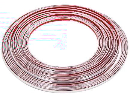 sourcingmap 12m x 8mm Chrome Trim Strip Car Door Edge Guard Protector