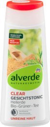 alverde NATURKOSMETIK Gesichtswasser Clear Gesichtstonic Heilerde, 200 ml, vegan