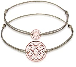 Elli Armband Damen Lebensblumen Motiv Basic aus 925 Sterling Silber rosévergoldet