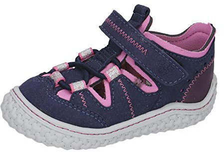 RICOSTA Mädchen Sandale Lauflernschuhe Jerry geschlossene Ozean/pink 711720500-181-, Größe Schuhe Kinder:23, Farbe Ricosta:Ozean/pink