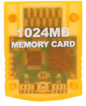 Fdit 1024M Memory Card (16344 Blocks) for WII Game Console, 1G Storage Room Compatible with GC NGC