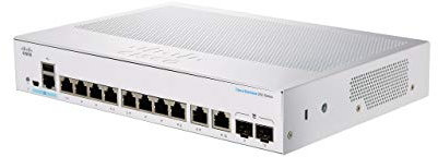Cisco Business CBS250-8T-E-2G Smart Switch | 8 porte GE Ext PS | 2x1G Combo | Protezione a vita limitata (CBS250-8T-E-2G)