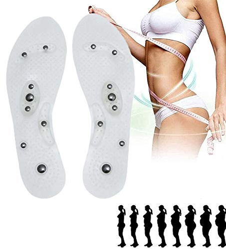 YHNMK Magnetische Massage Einlegesohlen, Unisex Orthopädische Magnet Einlegesohlen Vorbeugung Von Fasziitis Abnehmen Akupressur Einlegesohlen- für Die Fußgesundheit