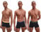 Calvin Klein Herren 3er-Pack Unterhosen mit niedriger Taille, Baumwoll-Stretch Retroshorts, Orange/Blue Shadow/Green, S