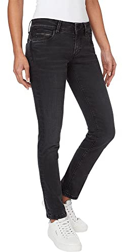 Pepe Jeans Damen New Brooke W Jeans, Schwarz (Denim-vs1), 29 W/32 L