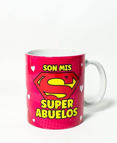 Tazas - Abuelos (Taza - Son mis super abuelos - roja -…)