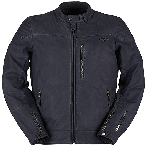 Furygan Herren Clint EVO Motorradjacke-Dreigenäht-Leicht & atmungsaktiv-D30 Schulter- und Ellbogenschutz, Farbe: Schwarz oder Blau