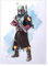 Displate Offiziell Star Wars MetallPoster Magnetische Befestigung Inklusive Lizenziert Bilder Hochwertiges Poster Mandalorian Characters Art - Boba Fett Ready Poster - 45 cm x 32 cm
