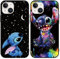 [2 Stück] Stitch Handyhülle für Apple iPhone 14 iPhone 13 Hülle 6,1,Cute Sweet Karikatur Anime Einzigartige Lustig Ultra Dünn Matt Weich Silikon Stoßfest Kratzfest Case Schutzhülle für iPhone 14