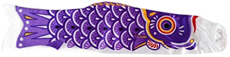 Dickly 5 Stück 40 cm Koi Karpfen Windsack Fisch Kite Flag Hanging Decor, 1 Stück 50 cm