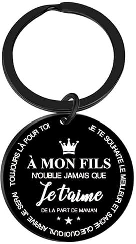Cadeau Je T'aime Mon Fils Porte Clef Homme Cadeaux De Fils De Maman Cadeau Pour Garçon Porte-Clés