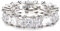 YAHOYA Luxus Boho Regenbogen Ring für Frauen Gold Silber Farbe Baguette Cubic Zirkonia Hochzeit Verlobung Ewigkeit Ringe