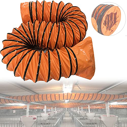 ANXYYDS Tuyau de Ventilation Conduit Flexible en PVC, Gaine Flexible Tuyau d'évacuation pour Climatisation Sèche-Linge,pour Portable Ultra Résistant Ventilateur d'Extraction Extracteur,10M-60CM