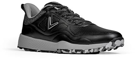 Callaway Golf GTX, Zapatos de Golf Hombre, Negro Gris, 44 EU