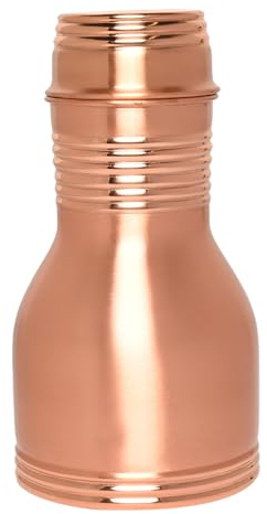 Karaffe Nachttisch aus reinem Kupfer mit Deckel und Becher, für Ayurveda-Gesundheitsvorteile, Fassungsvermögen: 1 Liter
