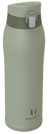 Super Sparrow Gourde Isotherme - INOX Bouteille Isotherme - 750ml - Mug Isotherme Étanche - Gourde Enfant sans BPA - Comprend 2 Couvercles avec Paille et Couvercle Sport