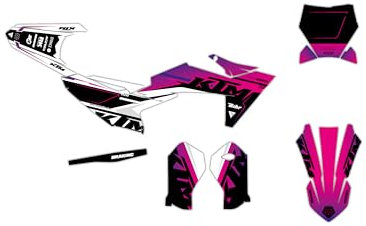 KIT DECO MOTOCROSS KTM SX 50 à partir de 2024 RIPIT VIOLET ROSE
