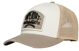 Superdry Damen Mesh Trucker Cap Dunkelbeige Strukturiert 1SIZE