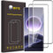 WFTE [Lot de 2 Verre Trempé pour Oppo Find X7, 3D Couverture Complète Film de Protection D'écran avec Haute Transparence à 99%, Anti-trace Protecteur avec Dureté 9H Glass(Noir)