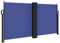 vidaXL Toldo Lateral Retráctil, Pantalla de Privacidad, Mosquitera Impermeable, Sombrilla para Jardín Balcón Patio Terraza, Azul 120x600 cm
