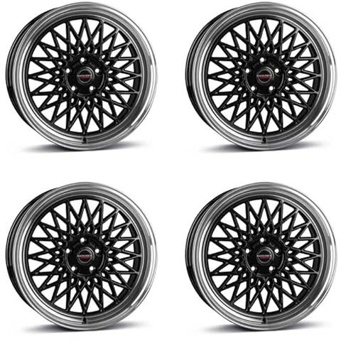 4x Borbet Felgen B 8.0x18 ET45 5x112 black rim polished kompatibel mit Ford Galaxy Transit/Tourneo