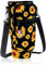 MultiValue Wasserflaschen-Beutel, Mode Wasserflasche Halter mit Riemen & Handy-Tasche, Wasserflasche Pouch Tasche passt Stanley 40oz Tumbler für Wandern und Wandern (A, Schwarz)